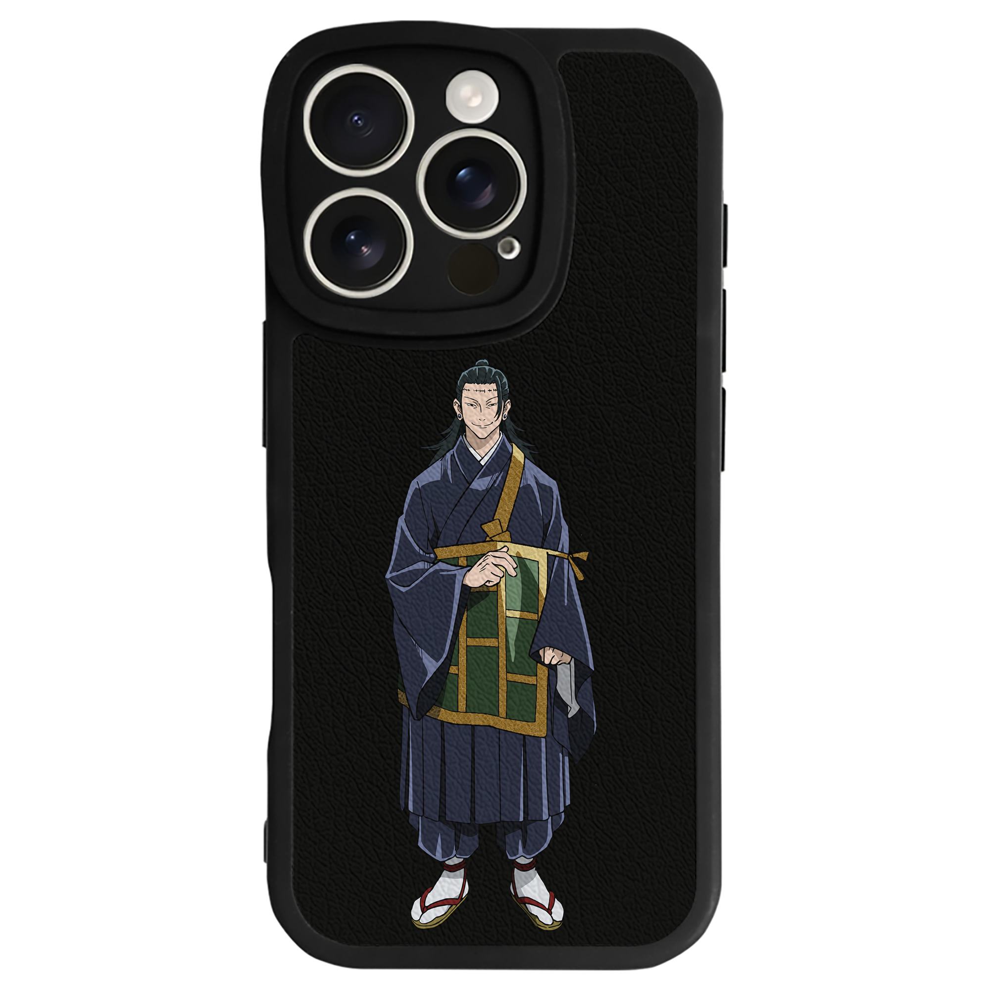（画像用） 呪術廻戦 Jujutsu Kaisen 【iPhone 16シリーズ対応】シリコンスマホケース（レザー調） 材質：シリコン